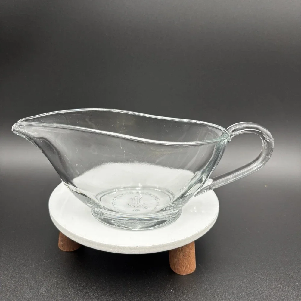 Anchor Hocking Clear Glass‎ Gravy Boat